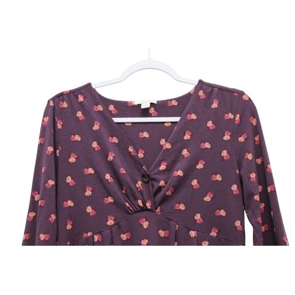 Garnet Hill Baby Doll Dress Size Small Floral Boho Preppy Casual Stretch - Picture 8 of 12